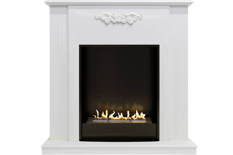 Биокамин в портале Firezo Capri Белое дерево Deluxe, стандарт