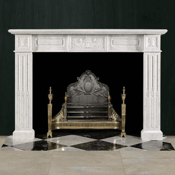 Биокамин в мраморном портале Firezo Colibri, стандарт