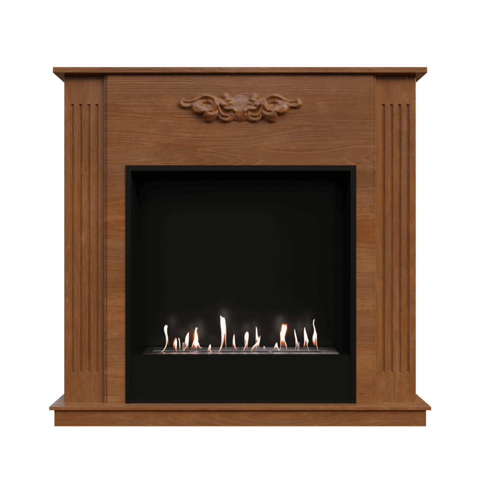 Биокамин в портале Firezo Lumsden, Дуб антик, стандарт