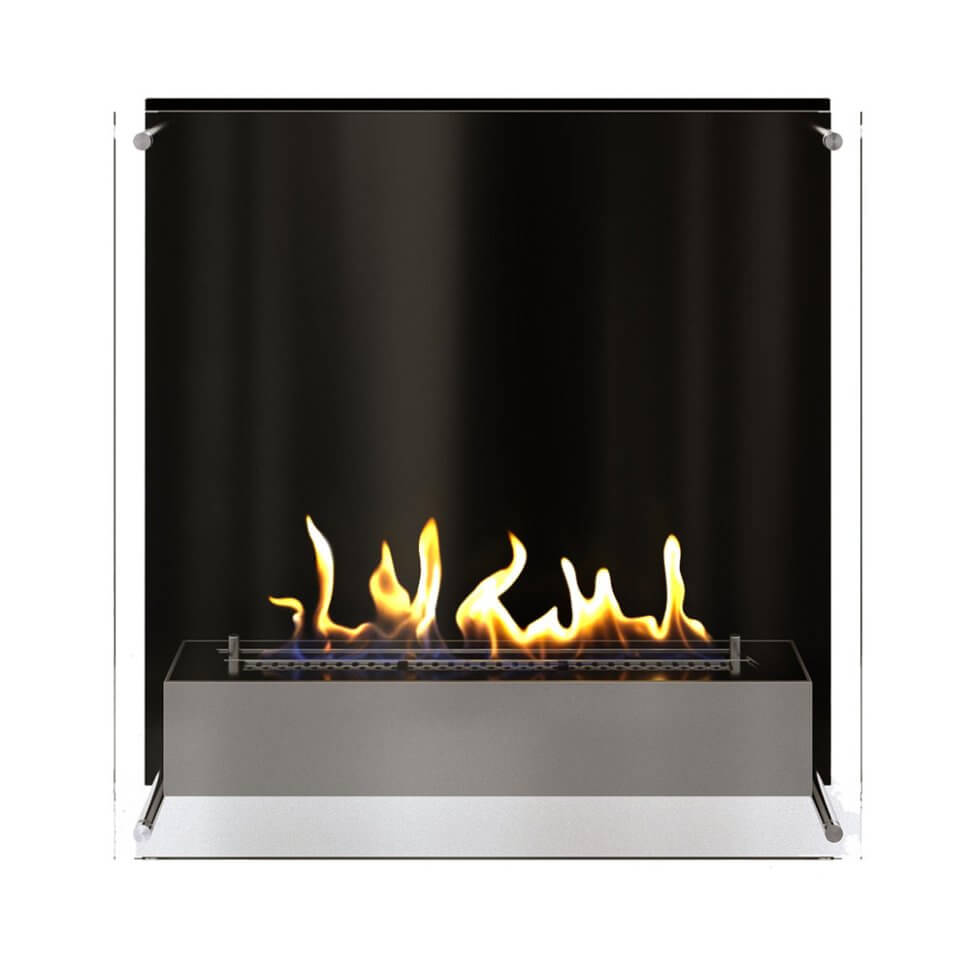 Настенный биокамин Firezo Taglio vetro 900, стандарт